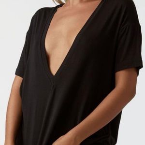 Joah Brown Plunge V Neck Tee
